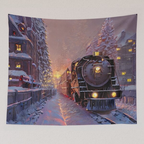 Item preview, Snowy Christmas Train Scene  designed and sold by Kenny8716.