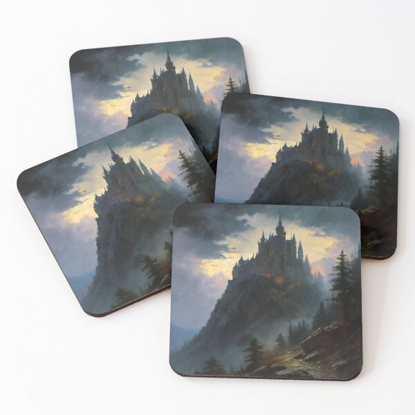 Item preview, A Classic Gothic Castle on a Mountain designed and sold by cr6zym1nd.