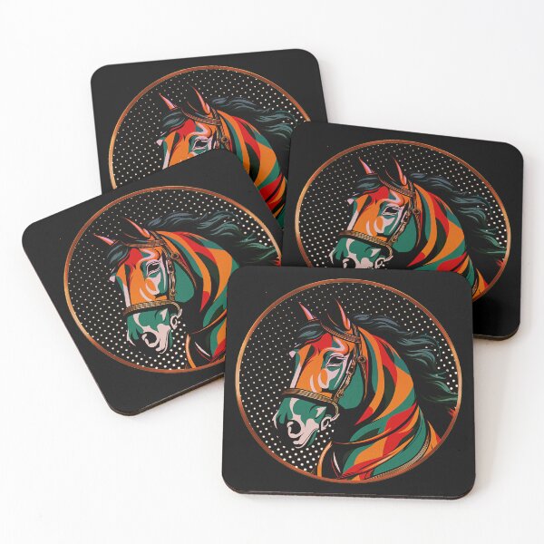 Item preview, Colorful Horse Women Graphic Tees For Girls designed and sold by momoworlddesign.