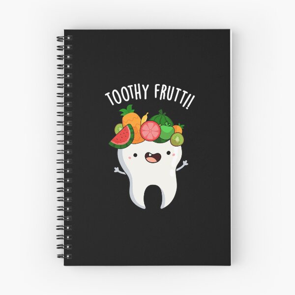Item preview, Toothy Fruity Funny Dental Puns (Dark BG) designed and sold by punnybone.