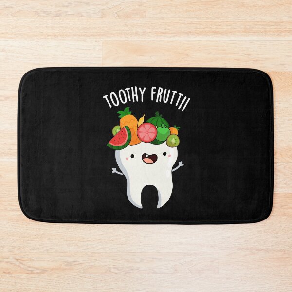 Item preview, Toothy Fruity Funny Dental Puns (Dark BG) designed and sold by punnybone.