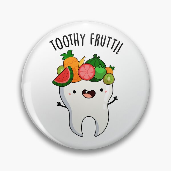 Item preview, Toothy Fruity Funny Dental Puns designed and sold by punnybone.