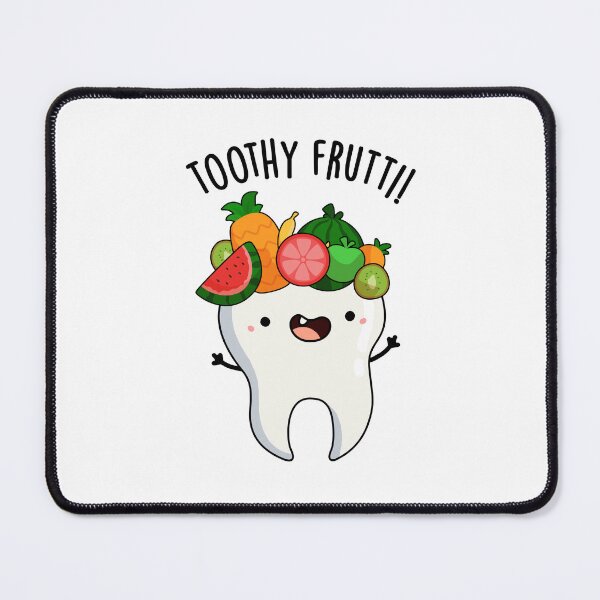 Item preview, Toothy Fruity Funny Dental Puns designed and sold by punnybone.