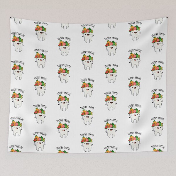 Item preview, Toothy Fruity Funny Dental Puns designed and sold by punnybone.