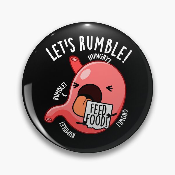 Item preview, Let's Rumble Funny Stomach Puns (Dark BG) designed and sold by punnybone.