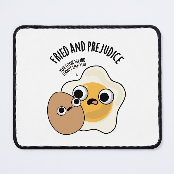 Item preview, Fried And Prejudice Funny Egg Puns designed and sold by punnybone.