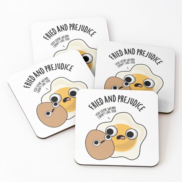 Item preview, Fried And Prejudice Funny Egg Puns  designed and sold by punnybone.