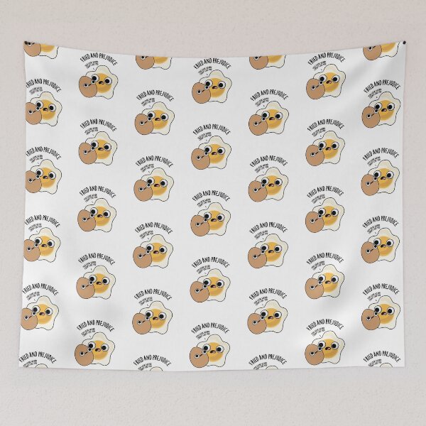 Item preview, Fried And Prejudice Funny Egg Puns  designed and sold by punnybone.