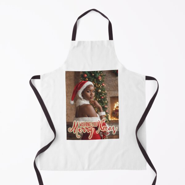 Item preview, African Beauty wishing Merry Xmas;  designed and sold by StickerApe.