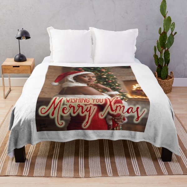 Item preview, African Beauty wishing Merry Xmas;  designed and sold by StickerApe.