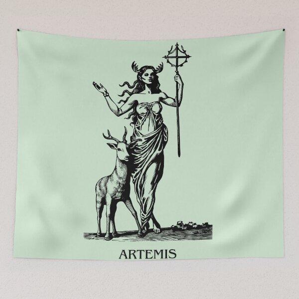 Item preview, Artemisa la diosa mitología griega mito arte dibujo diseño designed and sold by TheLocoShop.