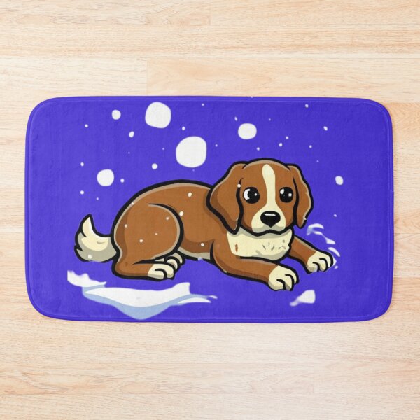 Item preview, Frosted Furry Friend: Snow-Lounging Pup designed and sold by COPYCRAVE.
