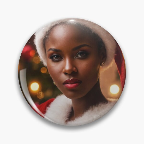 Item preview, African Beauty wishing Merry Xmas;  designed and sold by StickerApe.