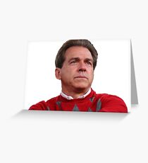 Tarjeta de felicitación Nick Saban