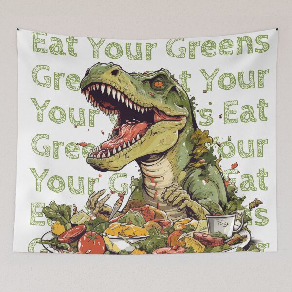 Item preview, Cute Dino Eat Your Greens Salad Love Dinosaur designed and sold by Samanthi007.