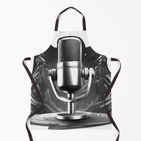Item preview, Microphone isolated black and white designed and sold by Salimgor Hangaround Music.
