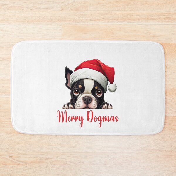 Item preview, Boston Terrier Dog Merry Dogmas designed and sold by Blok45.