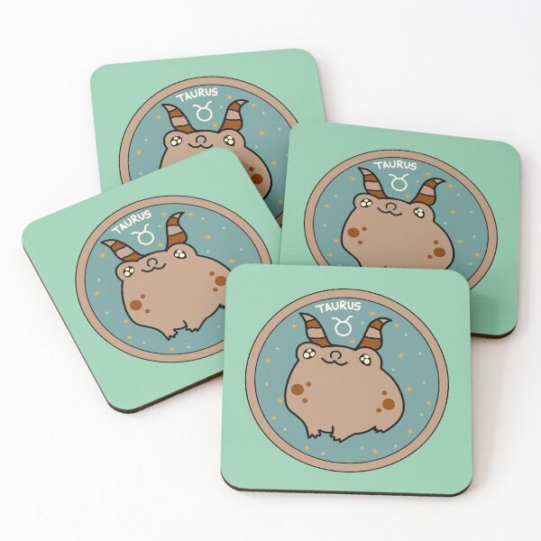 Item preview, Taurus froggy zodiac sign designed and sold by Quacktails.