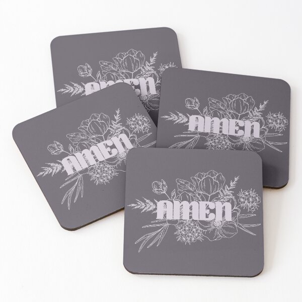 Item preview, Amen, Trendy Christian Floral,lavender designed and sold by WeBearFruit.