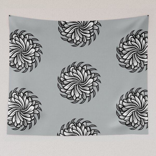 Item preview, star black gray floral border vector, black and white, clean lines, white background designed and sold by gulka8.