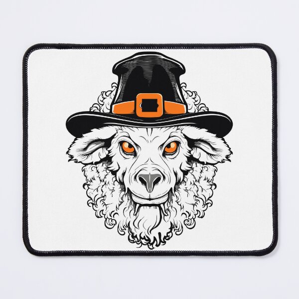 Item preview, Halloween-Ready Sheep Bold Outline Elegance designed and sold by DigitalGraphic1.