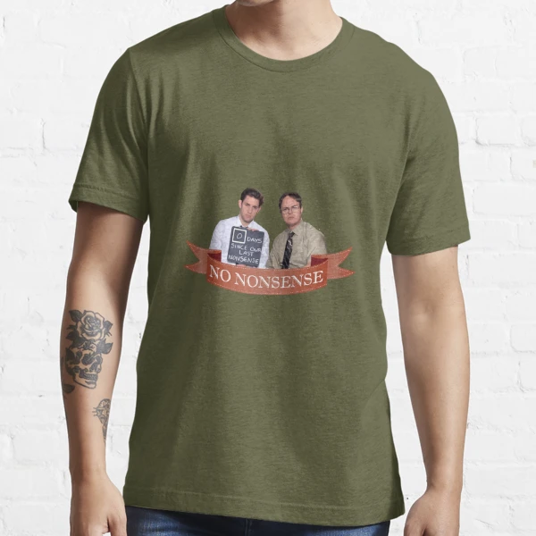 Jim & Dwight - No Nonsense Essential T-Shirt for Sale by GloriousWax