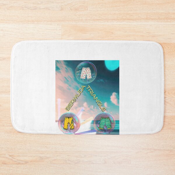 Item preview, Bermuda Triangle text with Three Bermuda Shorts illustrations designed and sold by AmigosCharm.