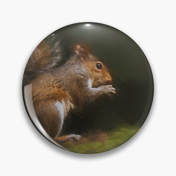 Item preview, Grey Squirrel digital illustration sitting on a wall. designed and sold by RobThorley.