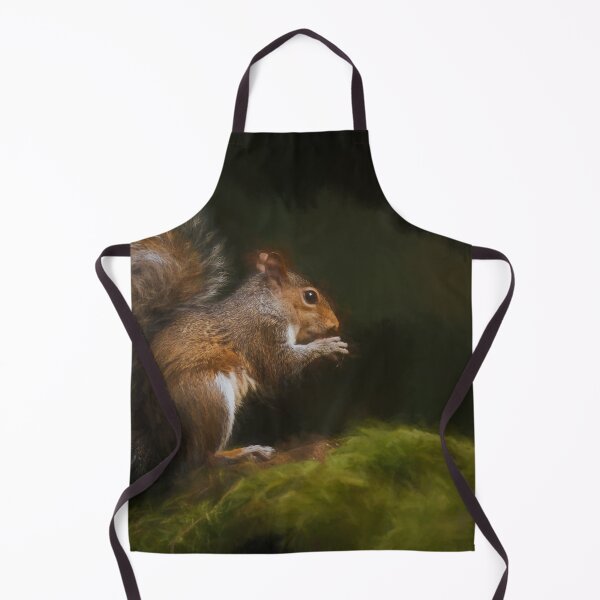 Item preview, Grey Squirrel digital illustration sitting on a wall. designed and sold by RobThorley.
