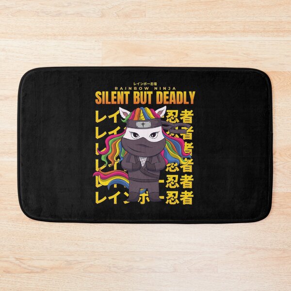 Item preview, Silent But Deadly Japanese Unicorn Ninja designed and sold by RockBeeDesigns.