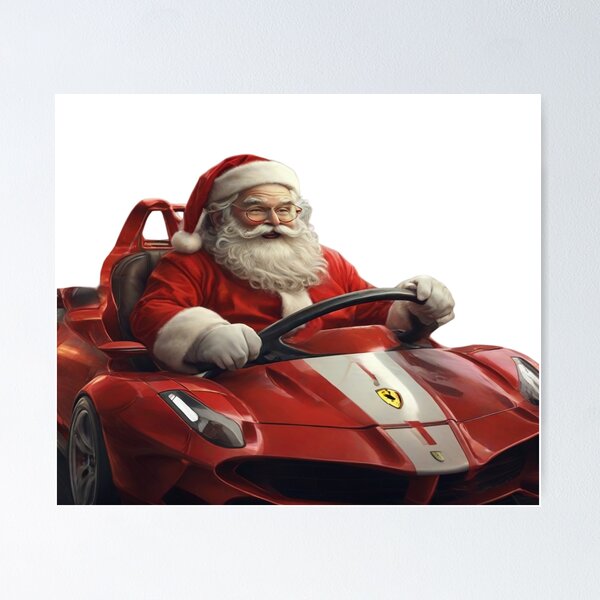 Item preview, Velocidad Festiva: Papá Noel y su Ferrari Navideño designed and sold by EstiloPrint.