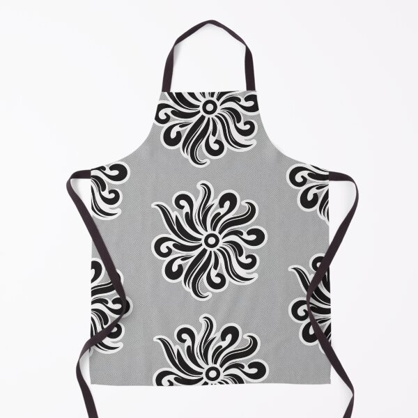 Item preview, star black gray floral border vector, black and white, clean lines, white background designed and sold by gulka8.