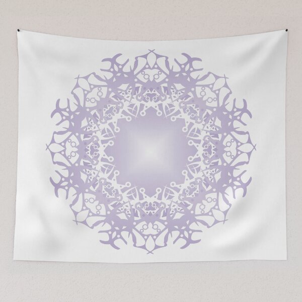 Item preview, Mandala /4 lilac and white. designed and sold by My-fake-places.
