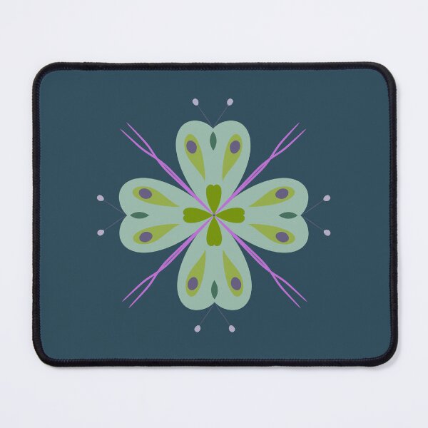 Item preview, Butterfly mandala in dark green and purple designed and sold by martaaileen.
