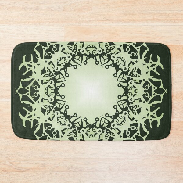 Item preview, Mandala /5 pastel green and white. designed and sold by My-fake-places.