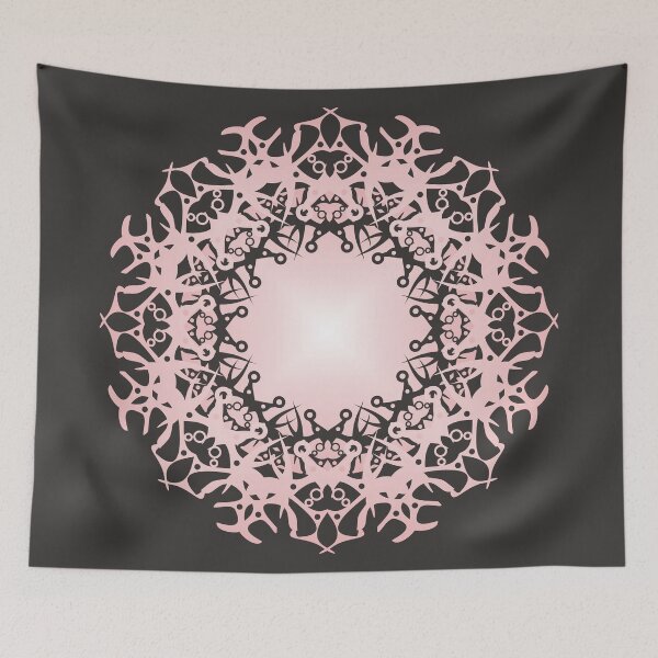 Item preview, Mandala /2 pastel peach and white. designed and sold by My-fake-places.
