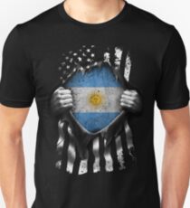 Argentine American Flag USA Argentina Unisex T-Shirt