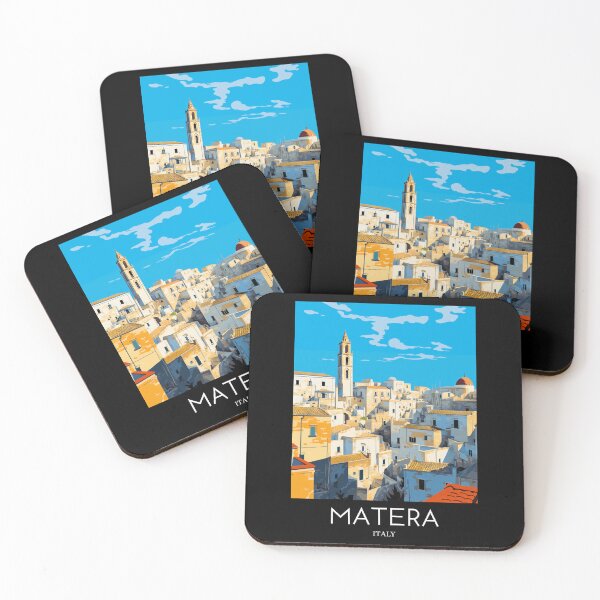 Item preview, A Pop Art Travel Print of Matera - Italy designed and sold by StudioRedKoala.