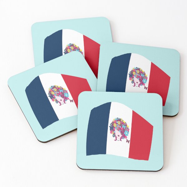 Item preview, Art Nouveau French Flag designed and sold by lobodelnoir.