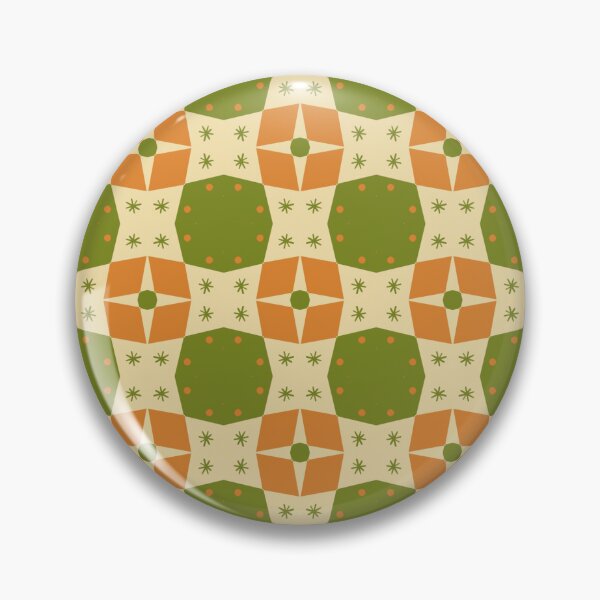 Item preview, Geometric Pattern in Olive Citrus Burst Palette designed and sold by mushnpotato.