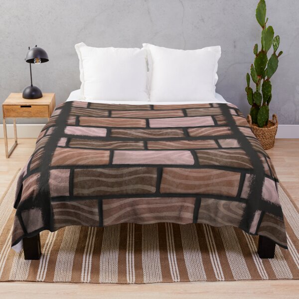 Item preview, Natural Brown Rippled Brick Pattern designed and sold by kspence66.