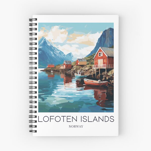 Item preview, A Pop Art Travel Print of the Lofoten Islands - Norway designed and sold by StudioRedKoala.
