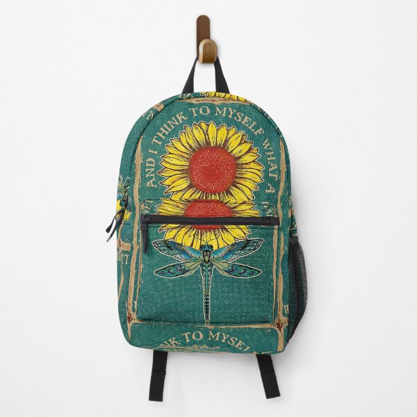 Item preview, sunflower dragonfly and wonderful world designed and sold by SameeraDammeyer.