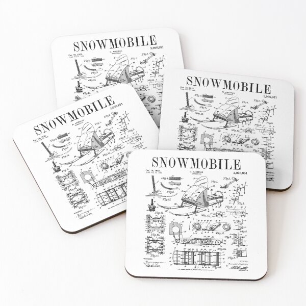 Item preview, Snowmobile Rider Snowmobiling Winter Sports Vintage Patent designed and sold by GrandeDuc.