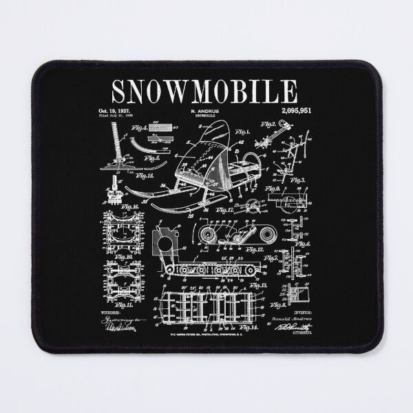 Item preview, Snowmobile Rider Snowmobiling Winter Sports Vintage Patent designed and sold by GrandeDuc.