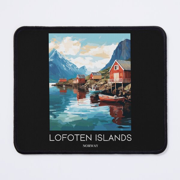 Item preview, A Pop Art Travel Print of the Lofoten Islands - Norway designed and sold by StudioRedKoala.