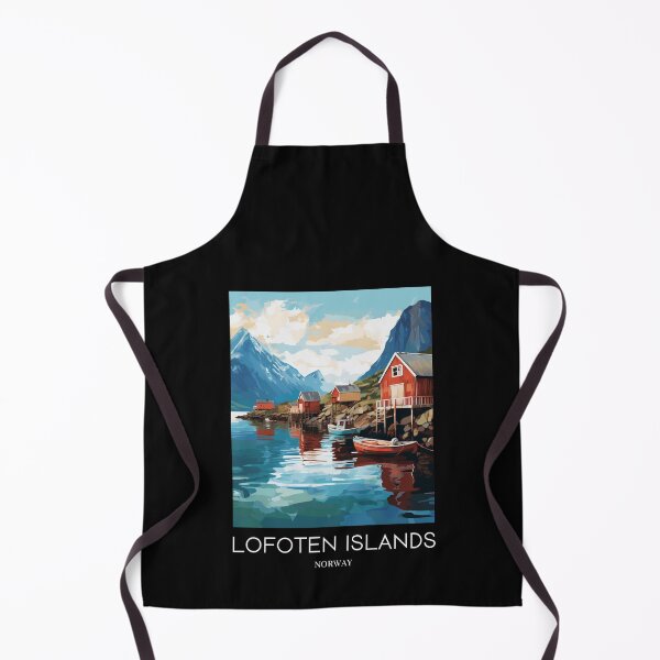 Item preview, A Pop Art Travel Print of the Lofoten Islands - Norway designed and sold by StudioRedKoala.