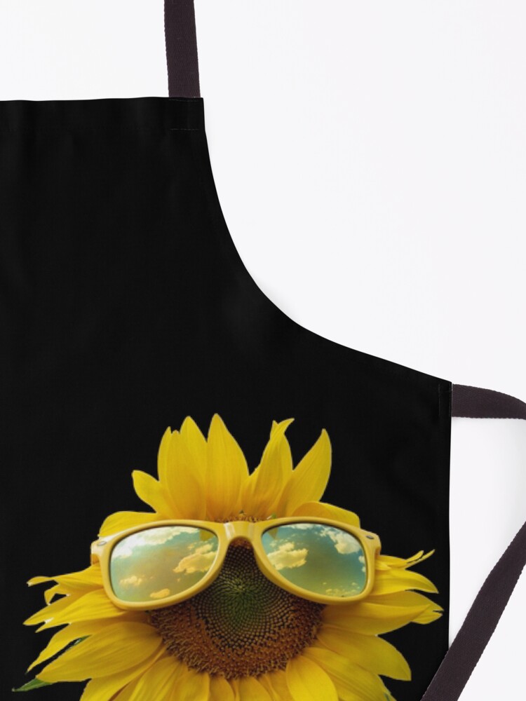 Thumbnail 3 of 6, Apron, Sunflower Sunglasses - SuperWoman Fighting Chronic Illness Quote designed and sold by FABulous-living.