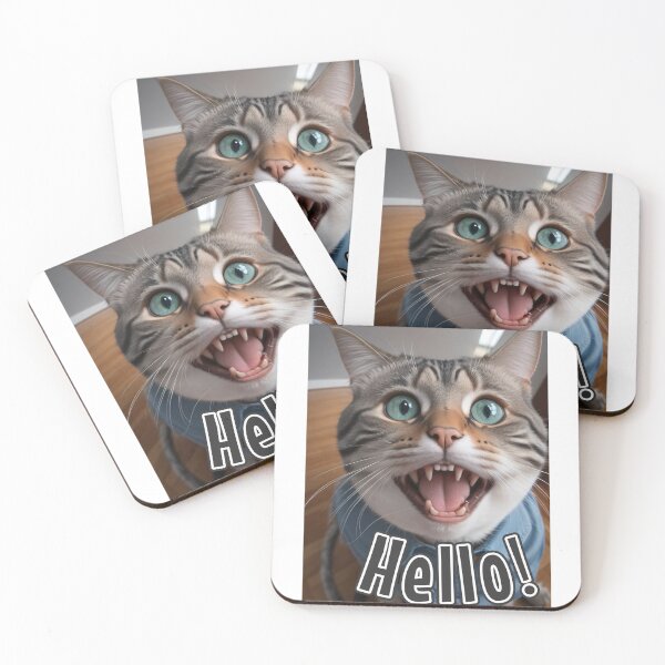 Item preview, AI-Generated Cat 01 "Hello" designed and sold by Cliff-Qi.