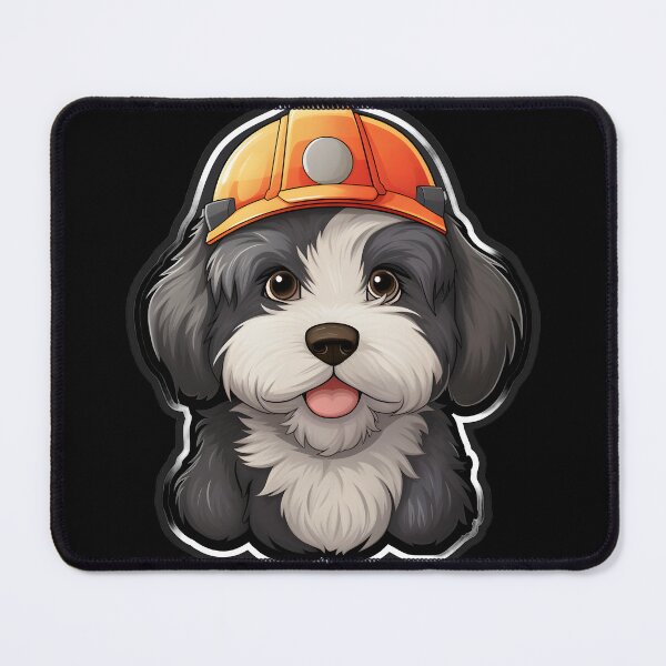 Item preview, Firefighter Beardie Puppy designed and sold by CUTEDOGGIEZ.